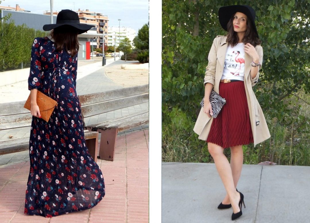blogger de moda combinando sombreros para mujer