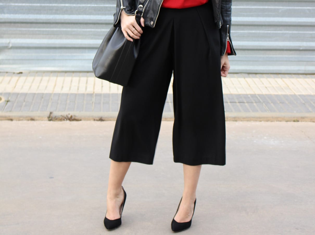Cómo combinar un pantalón culotte negro | IN FRONT ROW STYLE
