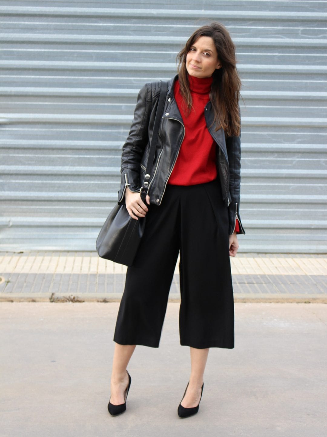 Cómo combinar un pantalón culotte negro | IN FRONT ROW STYLE