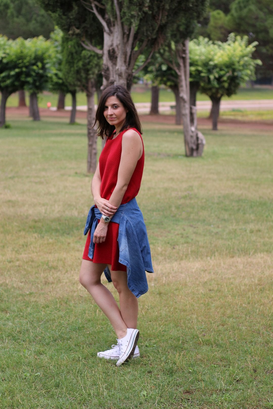 fashion blogger vestido rojo