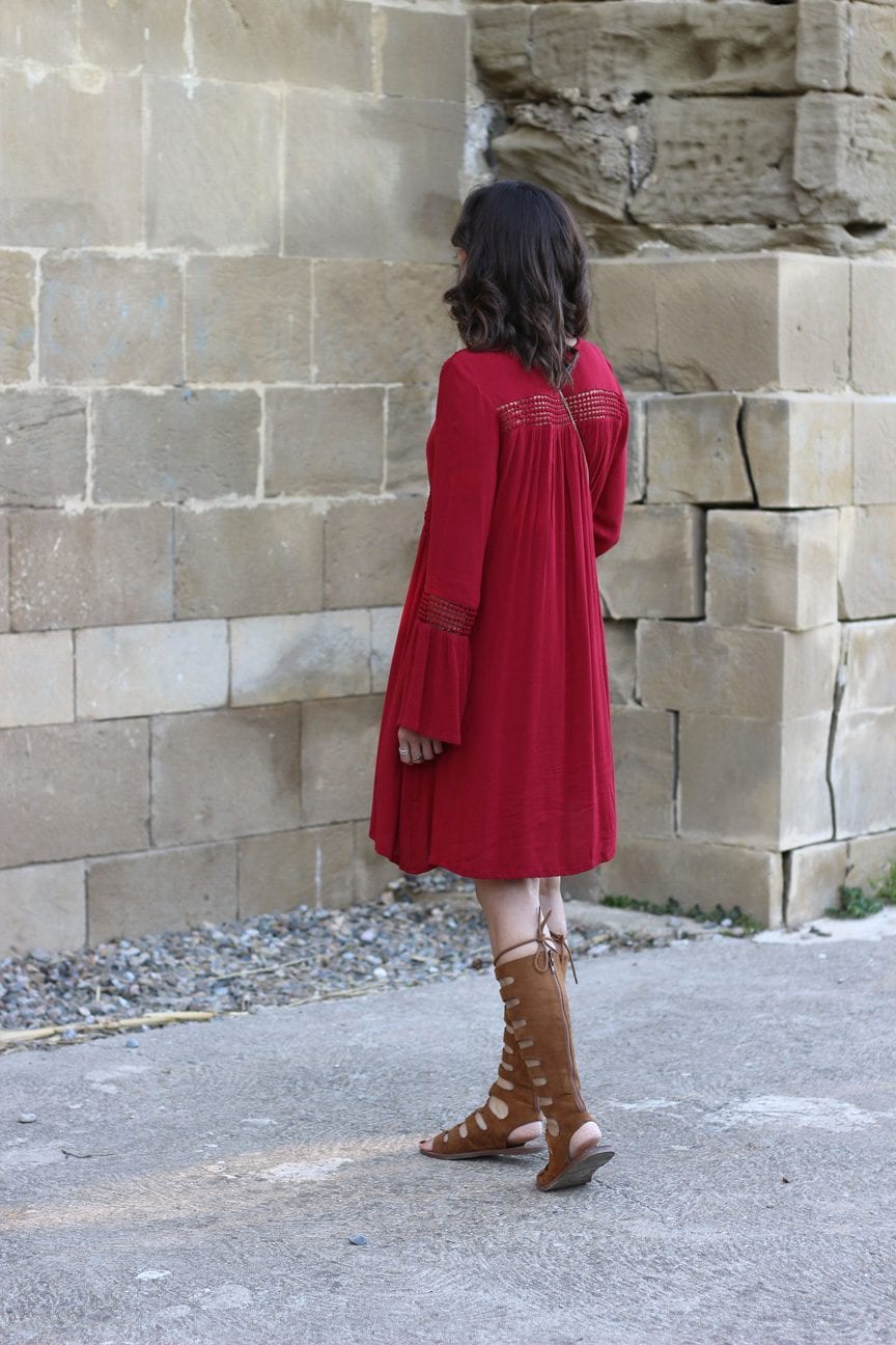 fashion blogger - easy wear - hippie chic - red dress - blog de moda