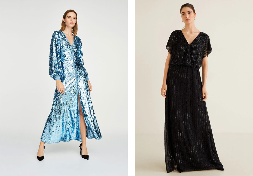 cómo combinar un vestido de lentejuelas en 2018 - 2019