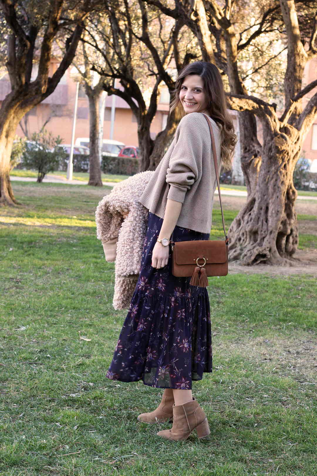 vestidos largos de flores marca polin et moi - fashion blogger