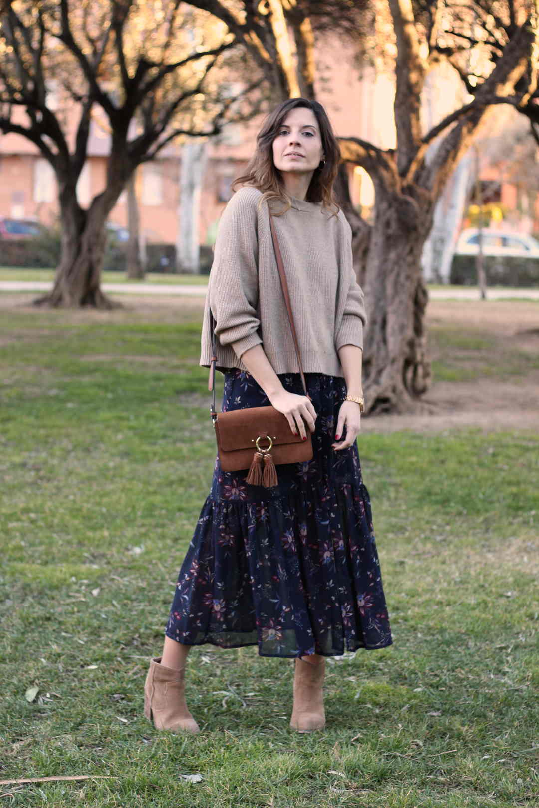 vestidos largos de flores marca polin et moi - fashion blogger